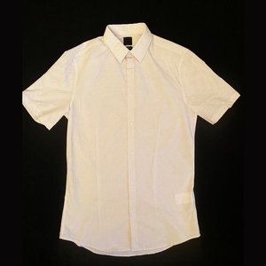 H&M DRESS SHIRT DOTS SMALL S SHORT SLEEVE